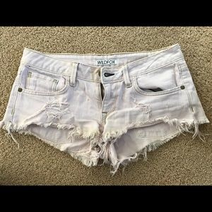 Light Pink Wildfox Shorts
